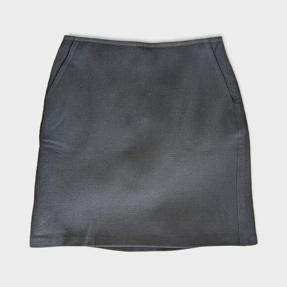 LAFAYETTE 148 New York Navy Wool Mini Pencil Skirts US 6 - Picture 1 of 7